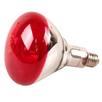 Лампа инфракрасная JK Lighting 175 Bт E27 R125 закаленное стекло красная