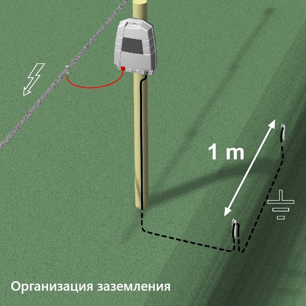 Электропастух OLLI 122B от сети 220 В и аккумулятора