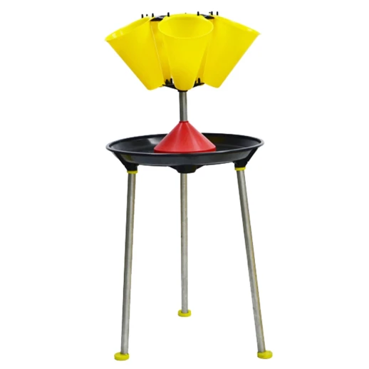 Установка Cimuka для куропаток фазанов 5 конусов карусельная со стойкой пластик сталь