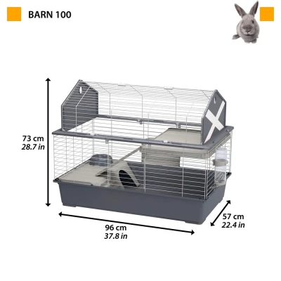 Клетка Ferplast BARN 100 для кроликов серая