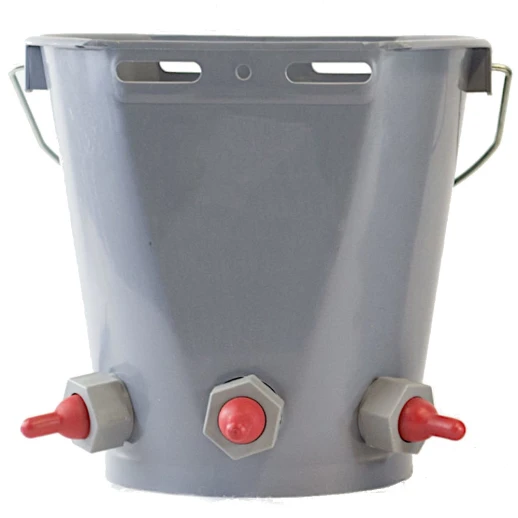 Ведро Gaun с 3 сосками для поения ягнят жеребят телят 8 л