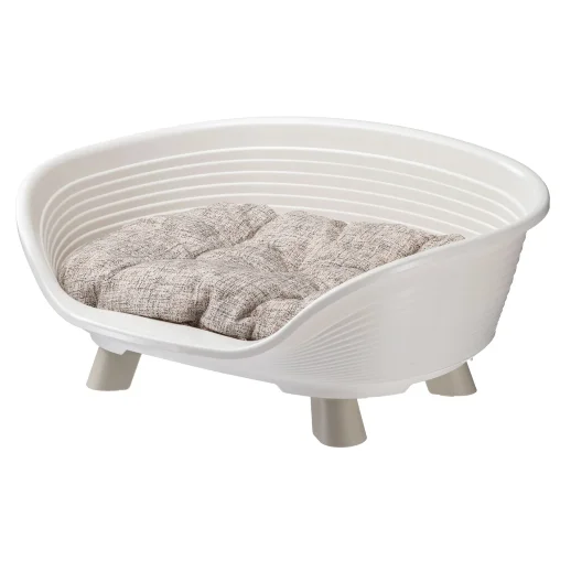 Лежак Ferplast THRONE 4 с подушкой белый