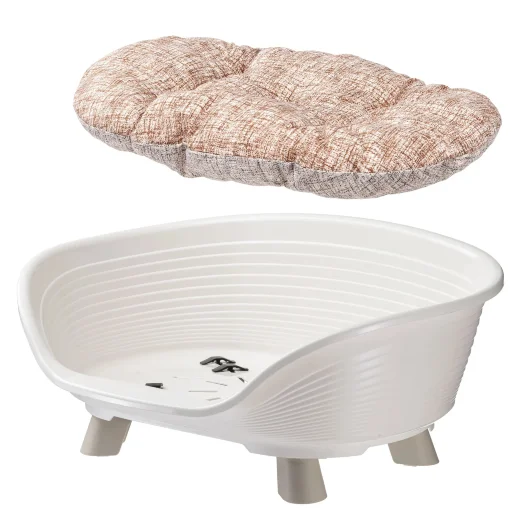 Лежак Ferplast THRONE 4 с подушкой белый