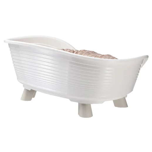 Лежак Ferplast THRONE 4 с подушкой белый
