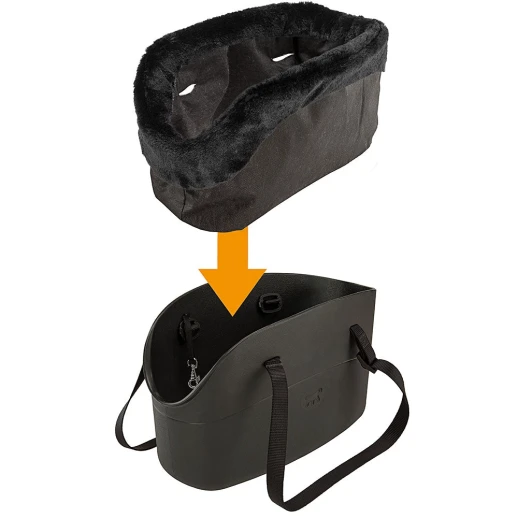 Чехол для сумки-переноски Ferplast WITH-ME серый с мехом