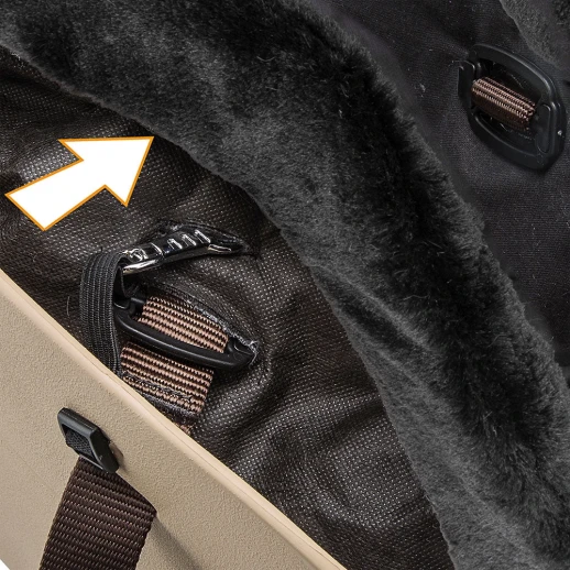 Чехол для сумки-переноски Ferplast WITH-ME серый с мехом