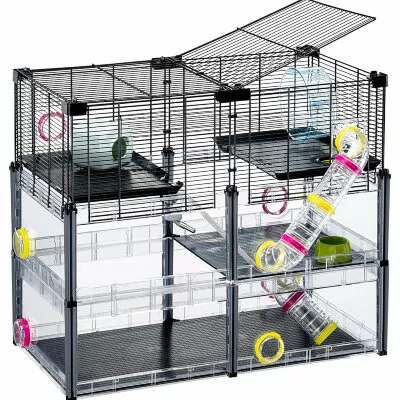Многоэтажная клетка для хомяков и мышей Ferplast MULTIPLA HAMSTER CRYSTAL с аксессуарами