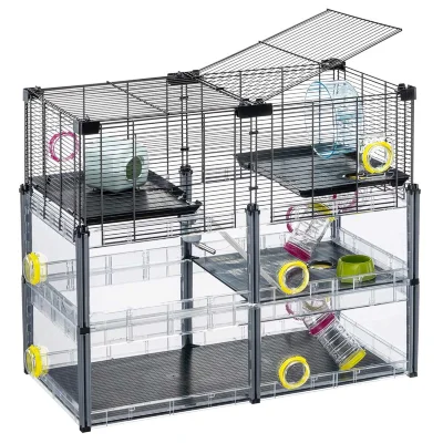 Многоэтажная клетка для хомяков и мышей Ferplast MULTIPLA HAMSTER CRYSTAL с аксессуарами