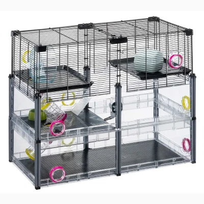 Многоэтажная клетка для хомяков и мышей Ferplast MULTIPLA HAMSTER CRYSTAL с аксессуарами