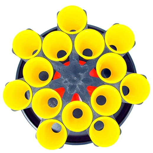 Установка Cimuka для перепелов 14 конусов карусельная со стойкой пластик сталь