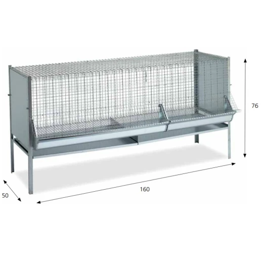 Клетка для цыплят и кур Contro Fratelli на 15 голов 160 см