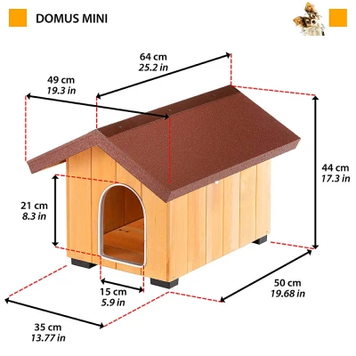 Будка Ferplast DOMUS MINI для собак деревянная