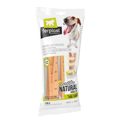 Игрушка-кость для собак Ferplast GoodBite Helix M BAG вкус лосося 23 гр. x2 шт.
