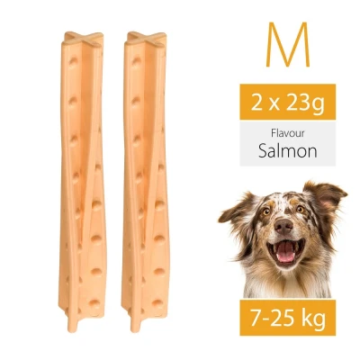 Игрушка-кость для собак Ferplast GoodBite Helix M BAG вкус лосося 23 гр. x2 шт.