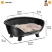 Лежак Ferplast THRONE 4 с подушкой,черный