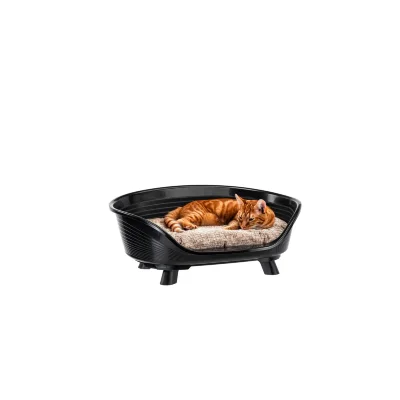 Лежак Ferplast THRONE 4 с подушкой,черный