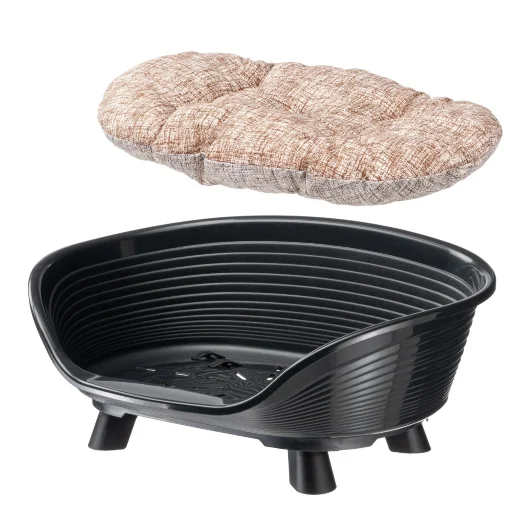 Лежак Ferplast THRONE 4 с подушкой,черный