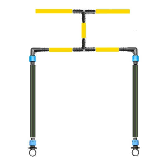 Проходная грядка 0,5-1м с отступом от основной линии