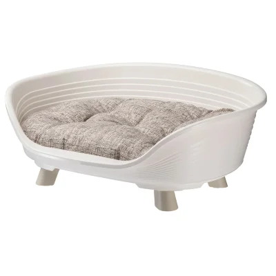 Лежак Ferplast THRONE 6 с подушкой белый