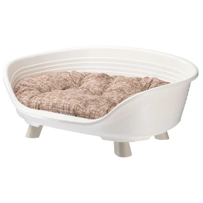 Лежак Ferplast THRONE 6 с подушкой белый