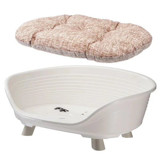 Лежак Ferplast THRONE 6 с подушкой белый