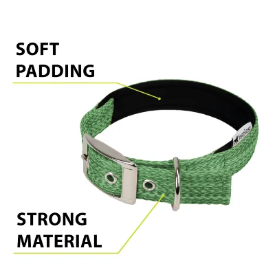 Ошейник Ferplast GREENER SOFT C25/45 эконейлон с мягкой подкладкой зелёный