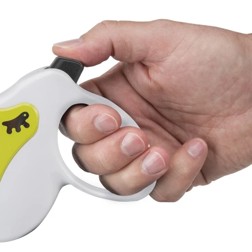 Рулетка Ferplast AMIGO MINI лента со сменной крышкой корпуса бело-зеленая