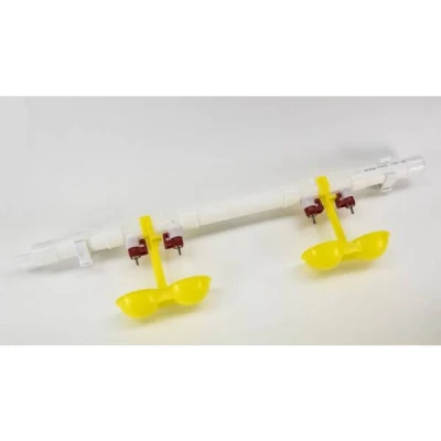 Ниппельная поилка двойная с каплеуловителем НП18 2шт в сборе комплект для самостоятельной сборки