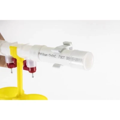 Ниппельная поилка двойная с каплеуловителем НП18 2шт в сборе комплект для самостоятельной сборки