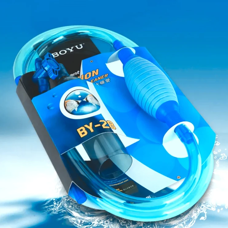 Сифон для аквариума Boyu BY-28 с насадкой и грушей, O50 мм