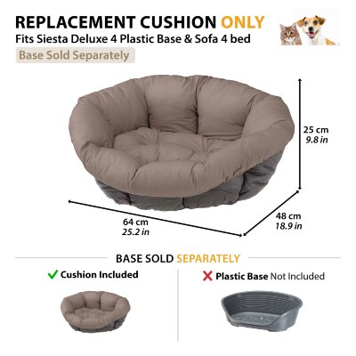 Запасная подушка для лежака Ferplast SOFA 4 вариант 1 Серый