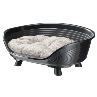 Лежак Ferplast THRONE 6 с подушкой черный