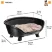 Лежак Ferplast THRONE 6 с подушкой черный
