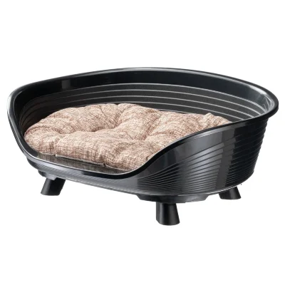 Лежак Ferplast THRONE 6 с подушкой черный