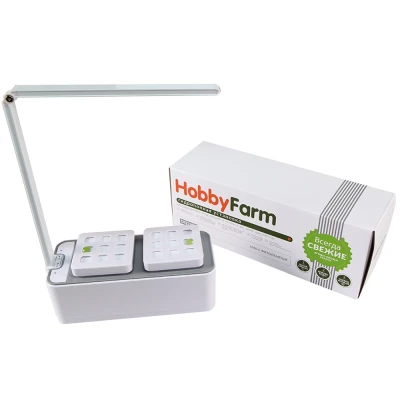 Гидропонная установка HobbyFarm Mini с фитолампой