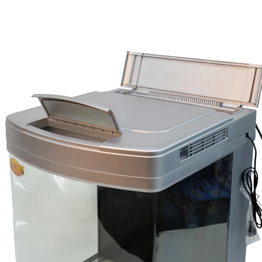 Аквариум Boyu Happy Family HS-60A панорамный, 128 л, с фильтром, УФ-стерилизатором, освещением и нагревателем, черный