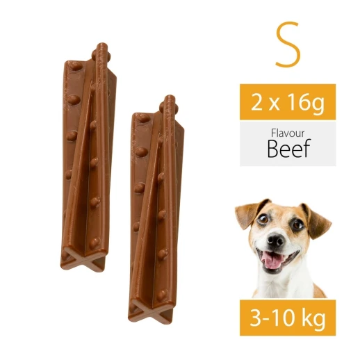 Игрушка-кость для собак Ferplast GoodBite Helix S BAG вкус говядины 16 гр. x2 шт.