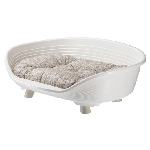 Лежак Ferplast THRONE 8 с подушкой белый