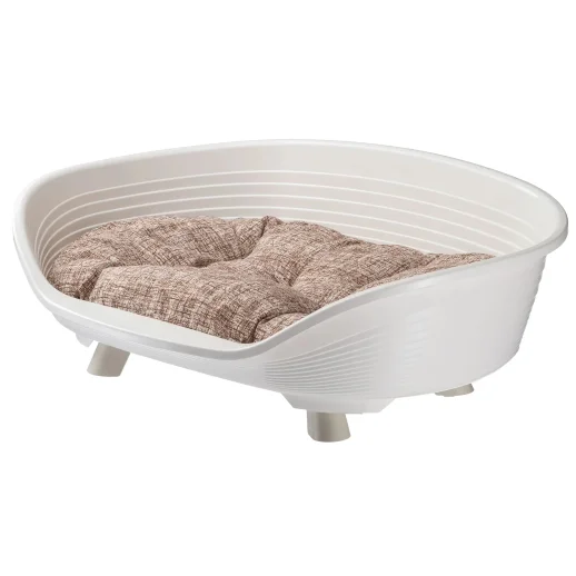 Лежак Ferplast THRONE 8 с подушкой белый