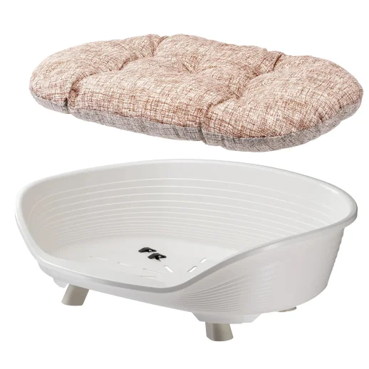 Лежак Ferplast THRONE 8 с подушкой белый