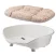 Лежак Ferplast THRONE 8 с подушкой белый