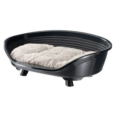 Лежак Ferplast THRONE 8 с подушкой черный