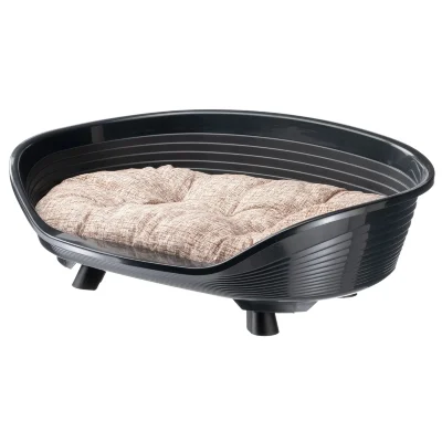 Лежак Ferplast THRONE 8 с подушкой черный
