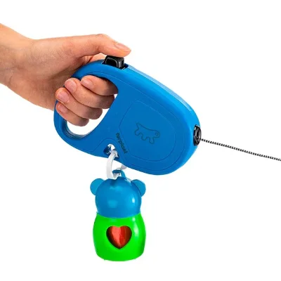 Рулетка Ferplast FLIPPYONE S синяя,шнур 4,5м 12кг
