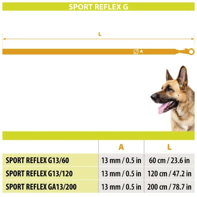 Поводок Ferplast SPORT MATIC REFLEX G13/120 светоотражающий с магнитным карабином чёрный