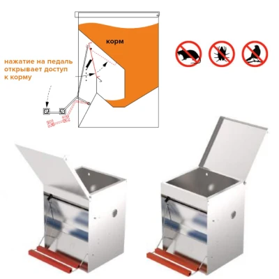 Кормушка педальная Copele Safeed 12 кг.