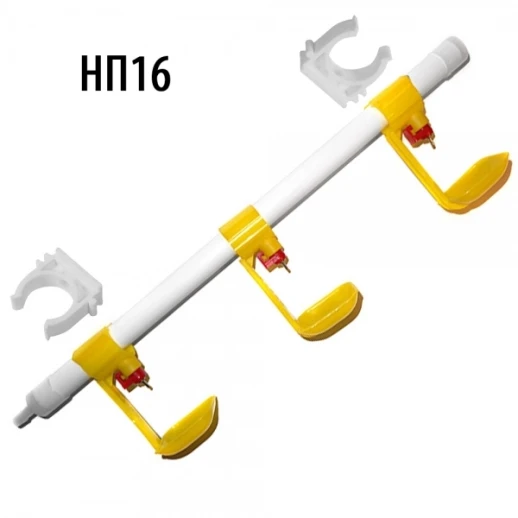 Ниппельная поилка НП16 3 шт. в сборе комплект для самостоятельной сборки