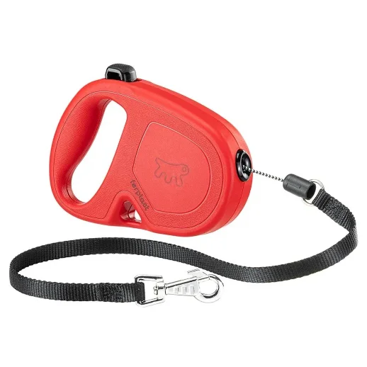 Рулетка Ferplast FLIPPYONE L красная,шнур 5м 35кг