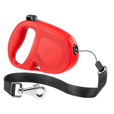 Рулетка Ferplast FLIPPYONE L красная,шнур 5м 35кг