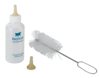 Бутылка Ferplast PA 5504 с соской и ершиком средняя